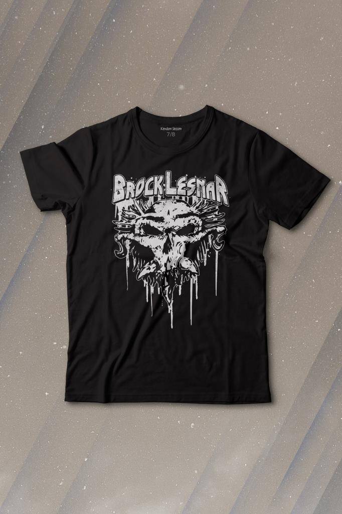 Brock Lesnar Logo WWE UFC Amerikan Güreşi Spor Baskılı Tişört Çocuk T-shirt - 1