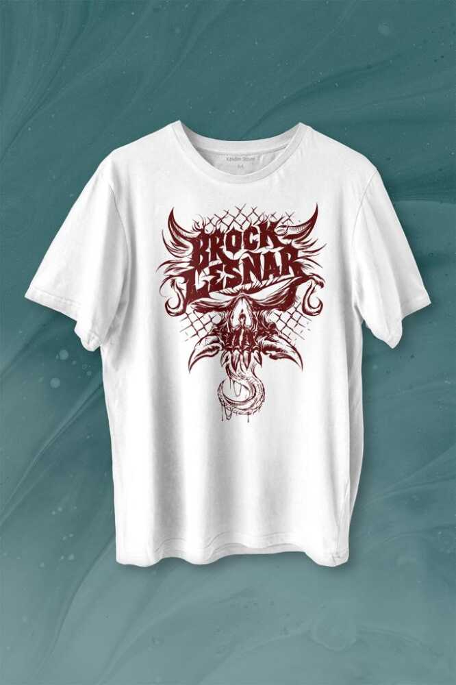 Brock Lesnar Logo WWE UFC Amerikan Güreşi Spor Baskılı Tişört Unisex T-shirt - 1