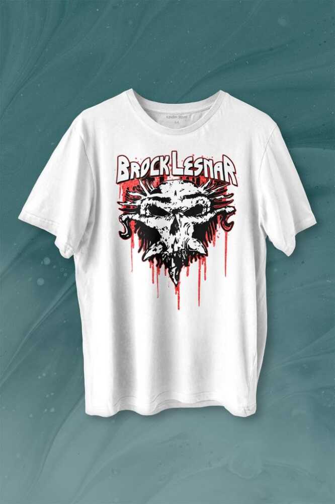 Brock Lesnar Logo WWE UFC Amerikan Güreşi Spor Baskılı Tişört Unisex T-shirt - 1