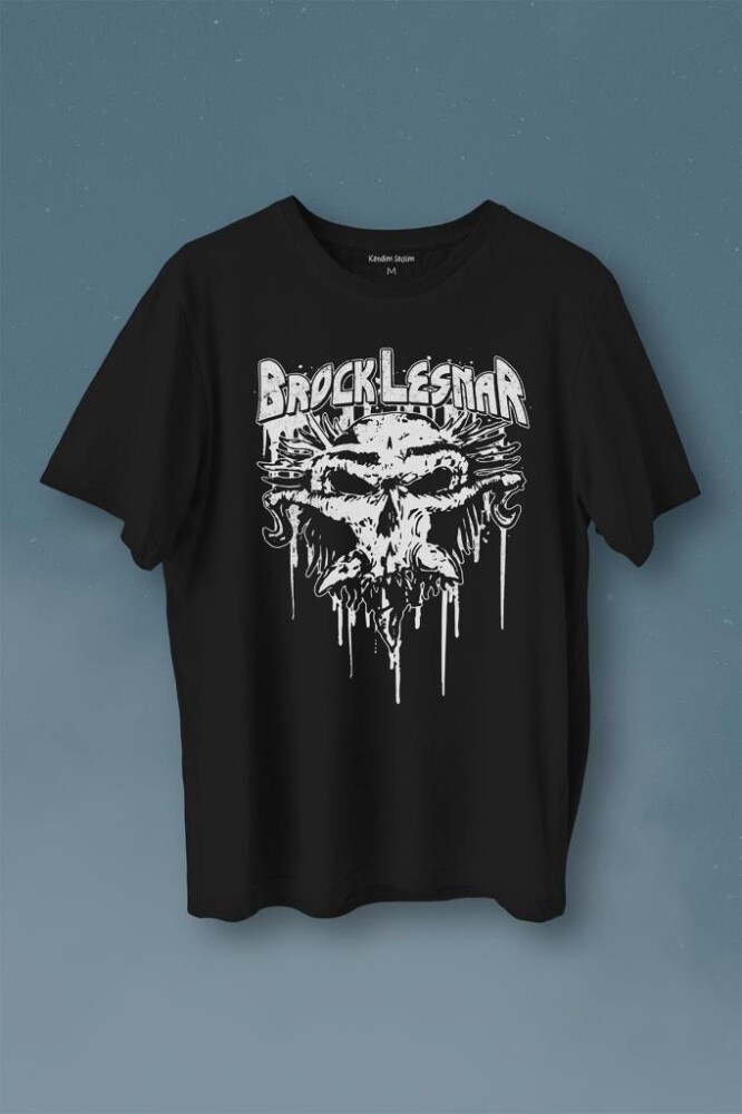 Brock Lesnar Logo Wwe Ufc Amerikan Güreşi Spor Baskılı Tişört Unisex T-Shirt - 1