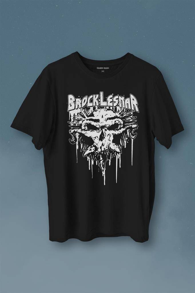 Brock Lesnar Logo Wwe Ufc Amerikan Güreşi Spor Baskılı Tişört Unisex T-Shirt - 1