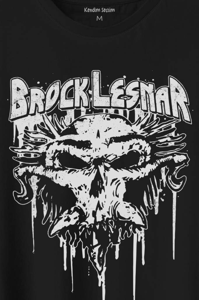 Brock Lesnar Logo Wwe Ufc Amerikan Güreşi Spor Baskılı Tişört Unisex T-Shirt - 2