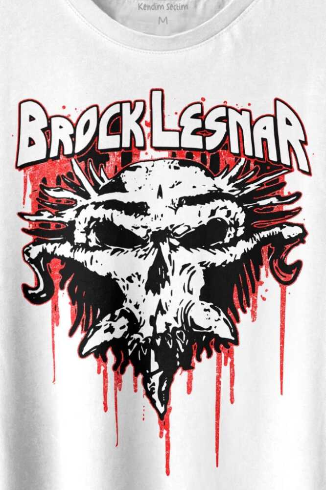 Brock Lesnar Logo WWE UFC Amerikan Güreşi Spor Baskılı Tişört Unisex T-shirt (1)