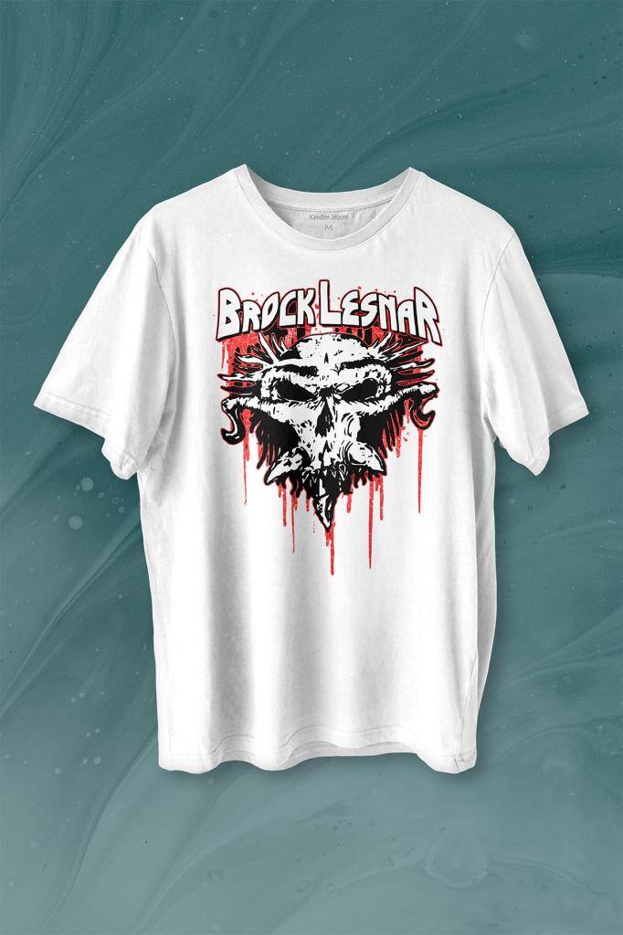 Brock Lesnar Logo WWE UFC Amerikan Güreşi Spor Baskılı Tişört Unisex T-shirt - 1