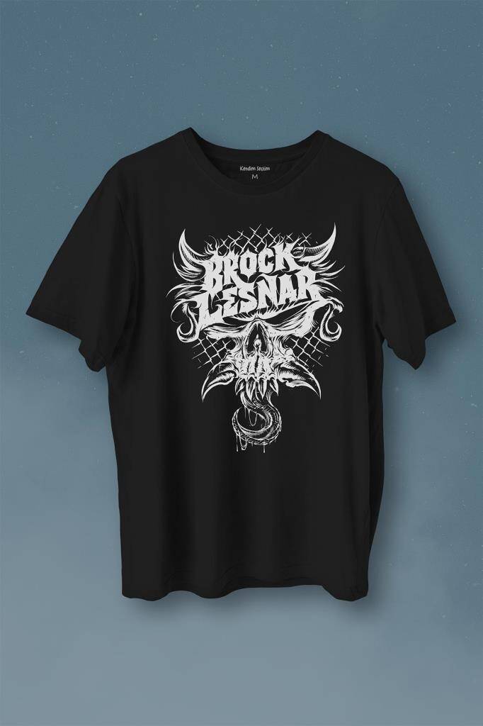 Brock Lesnar Logo Wwe Ufc Amerikan Güreşi Spor Baskılı Tişört Unisex T-Shirt