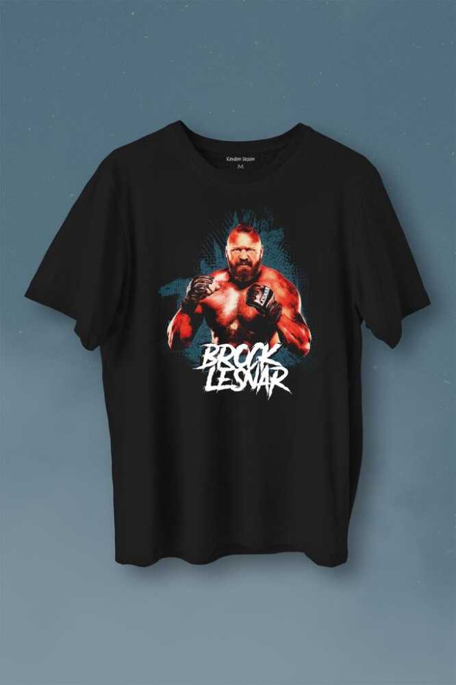 Brock Lesnar Wwe Ufc Amerikan Güreşi Spor Baskılı Tişört Unisex T-Shirt - 1