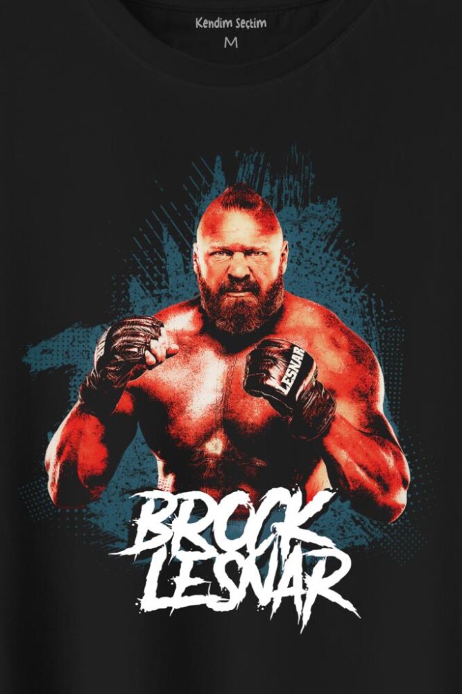 Brock Lesnar Wwe Ufc Amerikan Güreşi Spor Baskılı Tişört Unisex T-Shirt (1)