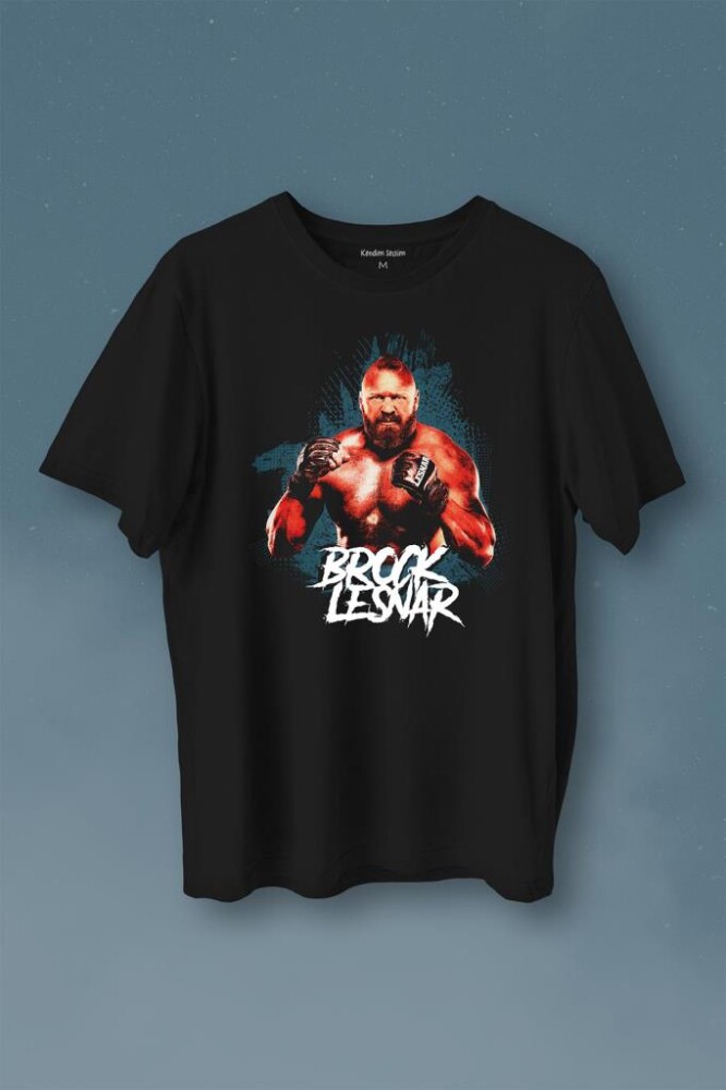 Brock Lesnar Wwe Ufc Amerikan Güreşi Spor Baskılı Tişört Unisex T-Shirt - 1