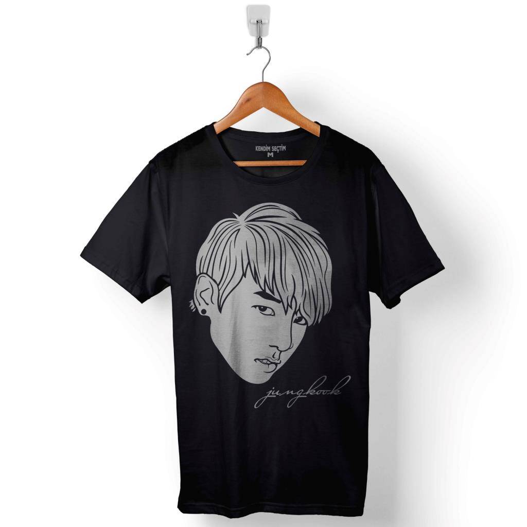Bts Bangtan Boys Jeen Jungkook Baskılı Tişört Unisex T-Shirt - 1