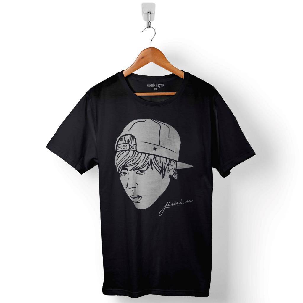 Bts Bangtan Boys Jimin 95 1995 Logo Baskılı Tişört Unisex T-Shirt - 1