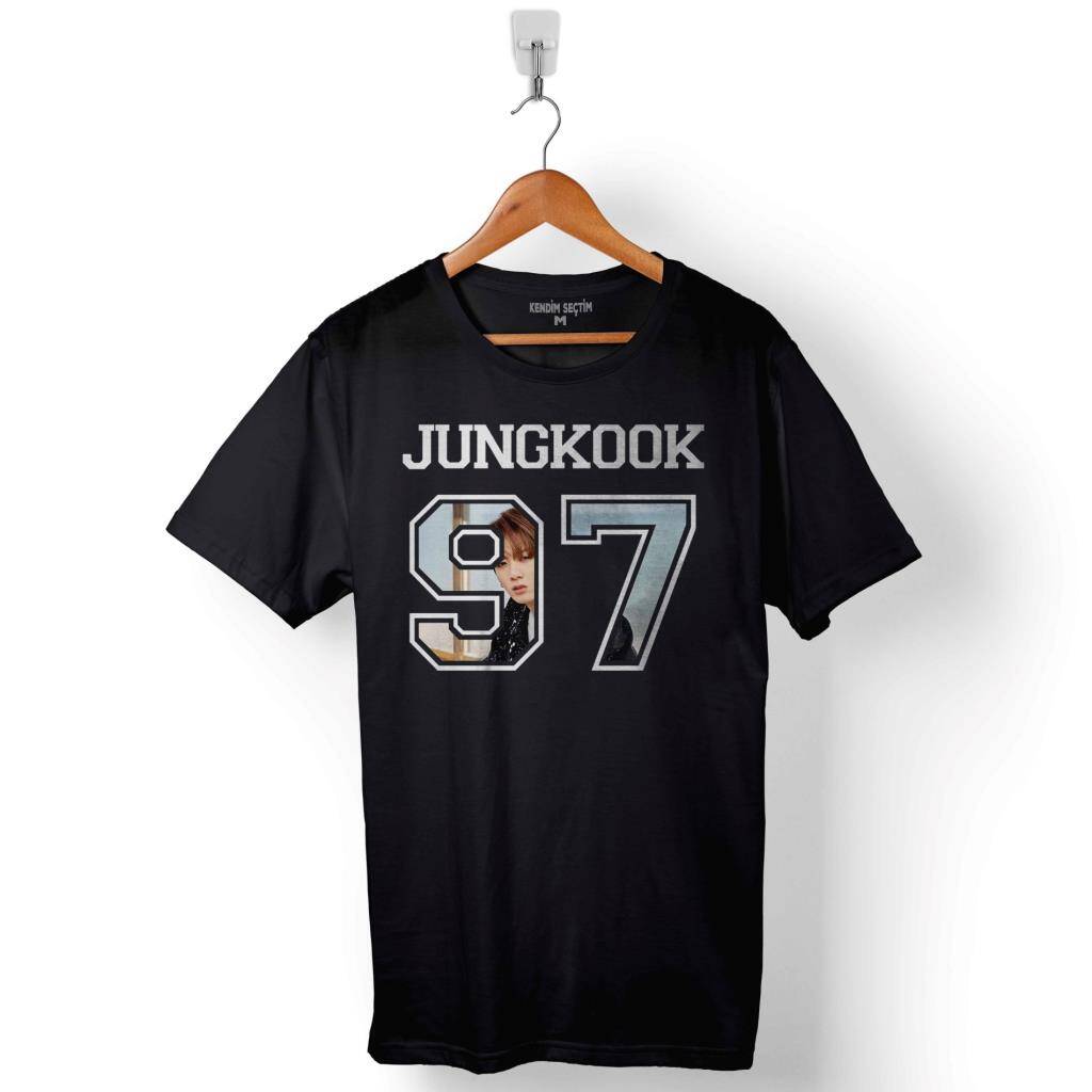Bts Bangtan Boys Junkook 97 Logo Baskılı Tişört Unisex T-Shirt - 1