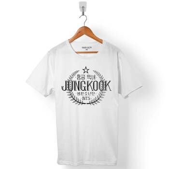BTS BANGTAN BOYS JUNKOOK 97 LOGO ERKEK TİŞÖRT - 1