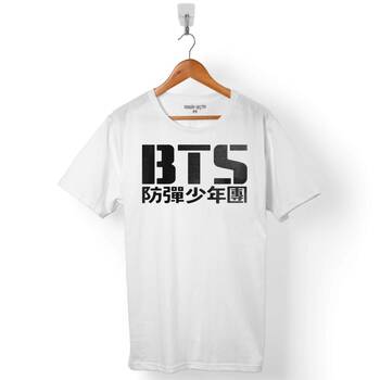BTS BANGTAN BOYS LOGO ERKEK TİŞÖRT - 1