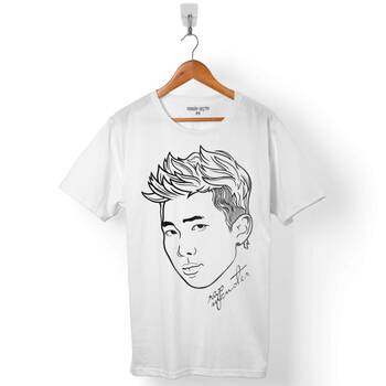 BTS BANGTAN BOYS RAP MONSTER LOGO ERKEK TİŞÖRT - 1