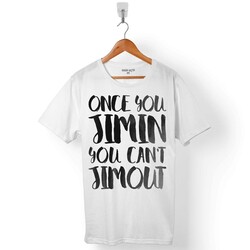 BTS JIMIN ONCE YOU JIMIN YOU CAN'T BANGTAN BOYS ERKEK TİŞÖRT - 1