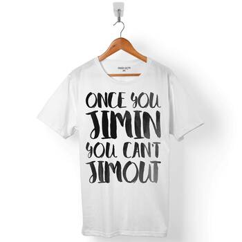 BTS JIMIN ONCE YOU JIMIN YOU CAN'T BANGTAN BOYS ERKEK TİŞÖRT - 1