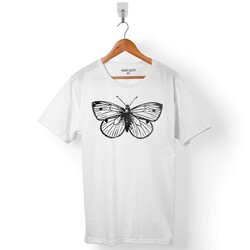BUTTERFLY KELEBEK TASARIM ERKEK TİŞÖRT - 1