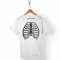 CADILAR BAYRAMI İSKELET HALLOWEEN ERKEK TİŞÖRT - 1