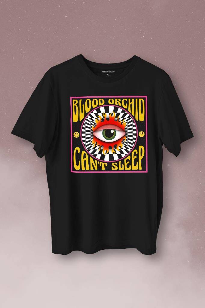 Can'T Sleep Urban Street Sokak Wear Baskılı Tişört Unisex T-Shirt - 1