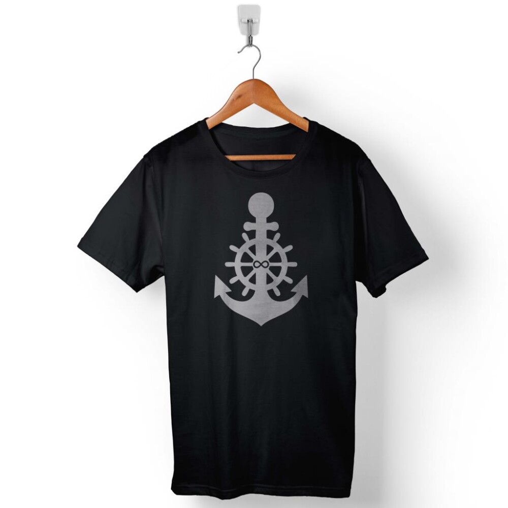 Çapa Yelken Sonsuzluk Anchor Çift Sevgili Baskılı Tişört Unisex T-Shirt - 1