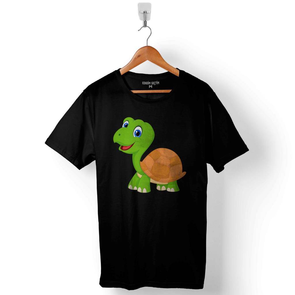 Caretta Caretta Kaplumbağa Dalyan İztuzu Turtles 4 Baskılı Tişört Unisex T-Shirt - 1