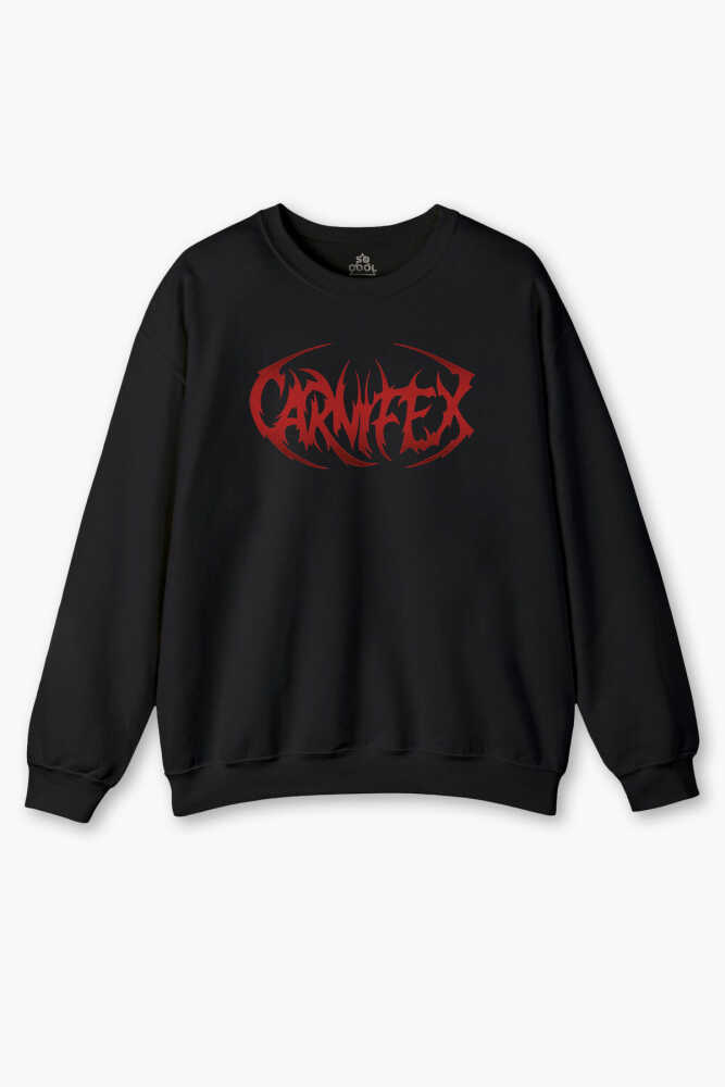 Carnifex Baskılı Sweatshirt Metal Music Unisex Regular Fit Siyah Sweat