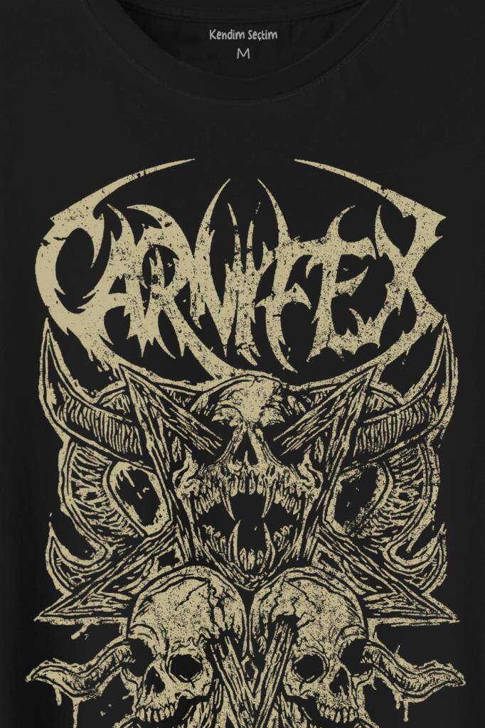 Carnifex Rock Ghotic Black Metal Death Music Müzik Baskılı Tişört Unisex T-Shirt - 2