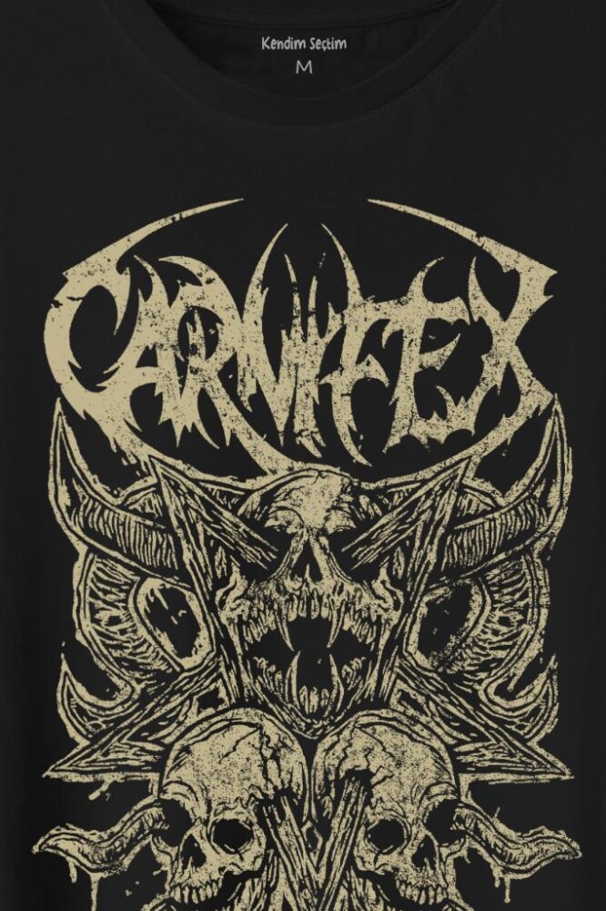 Carnifex Rock Ghotic Black Metal Death Music Müzik Baskılı Tişört Unisex T-Shirt - 2