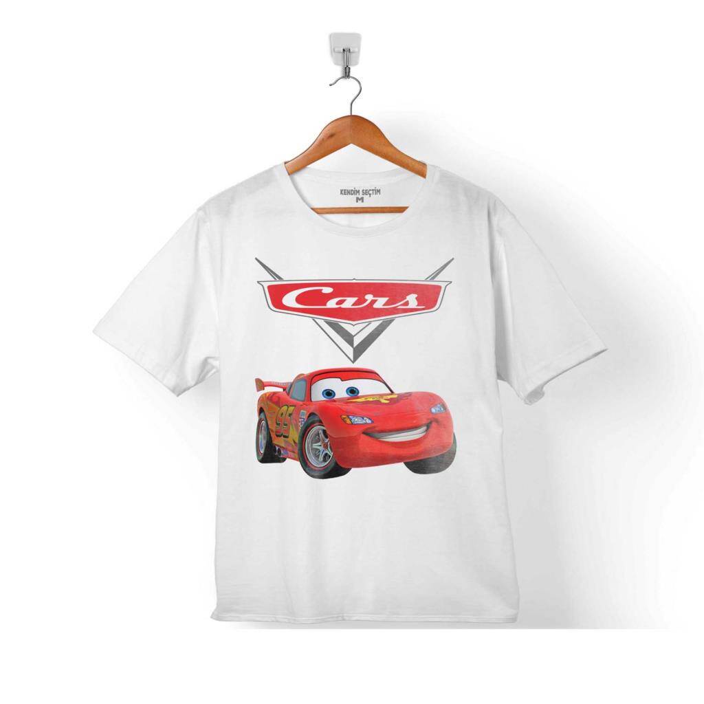 CARS ŞİMŞEK MCQEEN ARABALAR LOGO ÇOCUK TİŞÖRT - 1