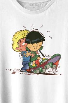 Cedric Chen Cauvin Skate Baskılı Tişört Unisex T-shirt - 2
