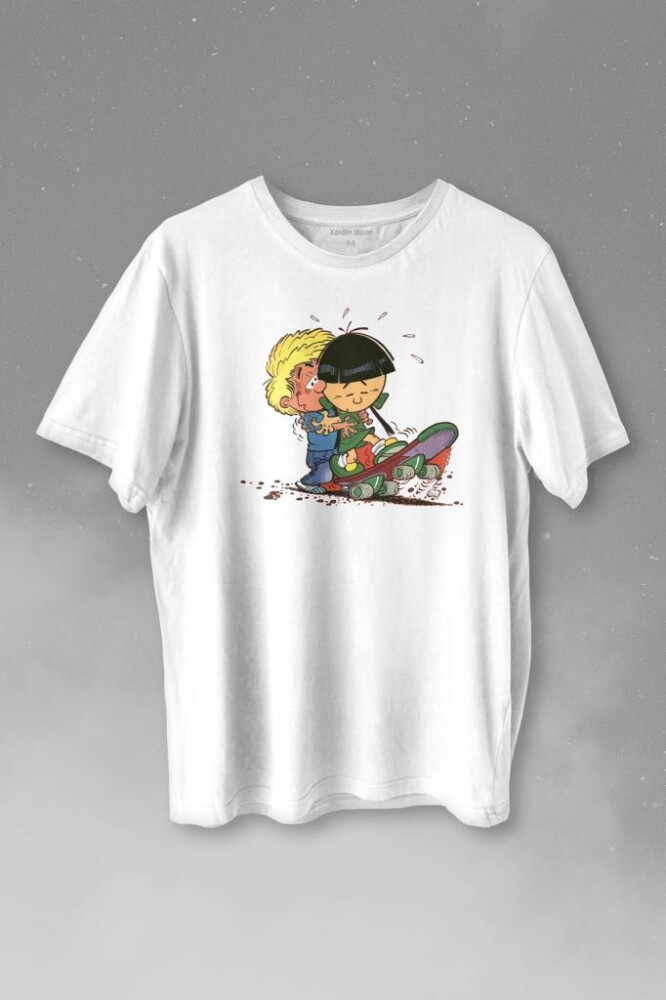 Cedric Chen Cauvin Skate Baskılı Tişört Unisex T-shirt - KENDİM SEÇTİM
