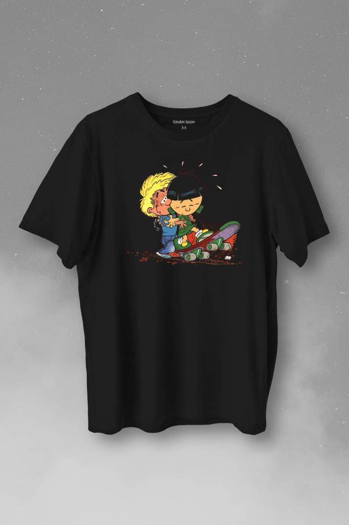 Cedric Chen Cauvin Skate Baskılı Tişört Unisex T-Shirt - 1