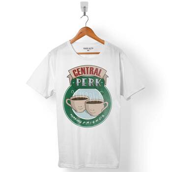 CENTRAL PERK MAKING FRIENDS LOGO ERKEK TİŞÖRT - 1