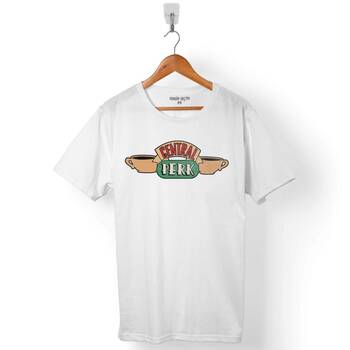 CENTRAL PERK THE FRIENDS A PLACE WHERE MEET LOGO ERKEK TİŞÖRT - 1