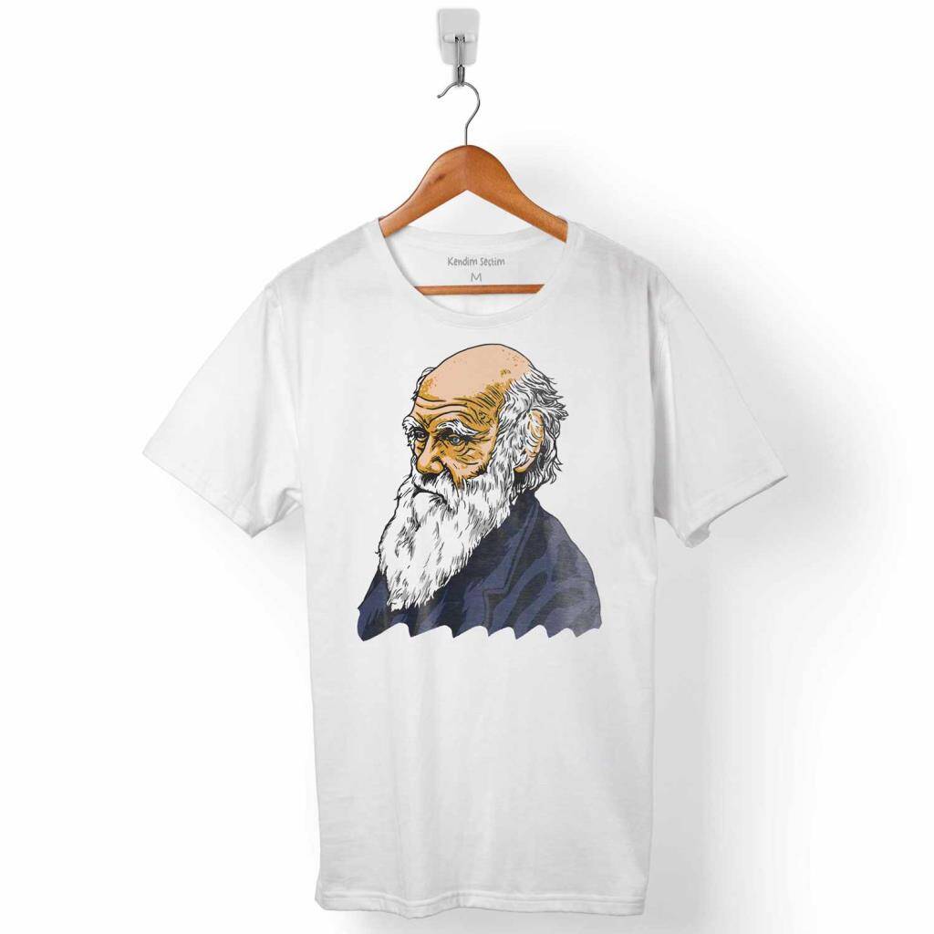 CHARLES DARWIN EVRİM TÜRLERİN KÖKENİ EVOLUTION ERKEK TİŞÖRT