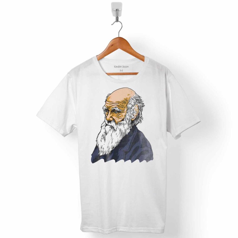 CHARLES DARWIN EVRİM TÜRLERİN KÖKENİ EVOLUTION ERKEK TİŞÖRT - 1