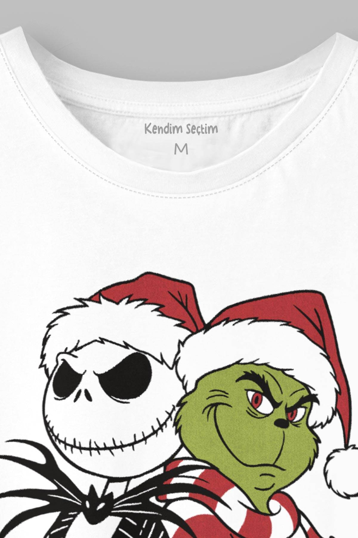Christmas Team Grinch Tişört Noel Yılbaşı New Year Xmas Yeni Yıl Festive T-shirt Unisex Tişört - 2