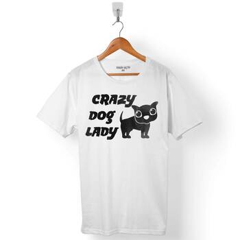 CHUBBY DOG CRAZY PUG LADY ÇILGIN KÖPEK ERKEK TİŞÖRT - 1