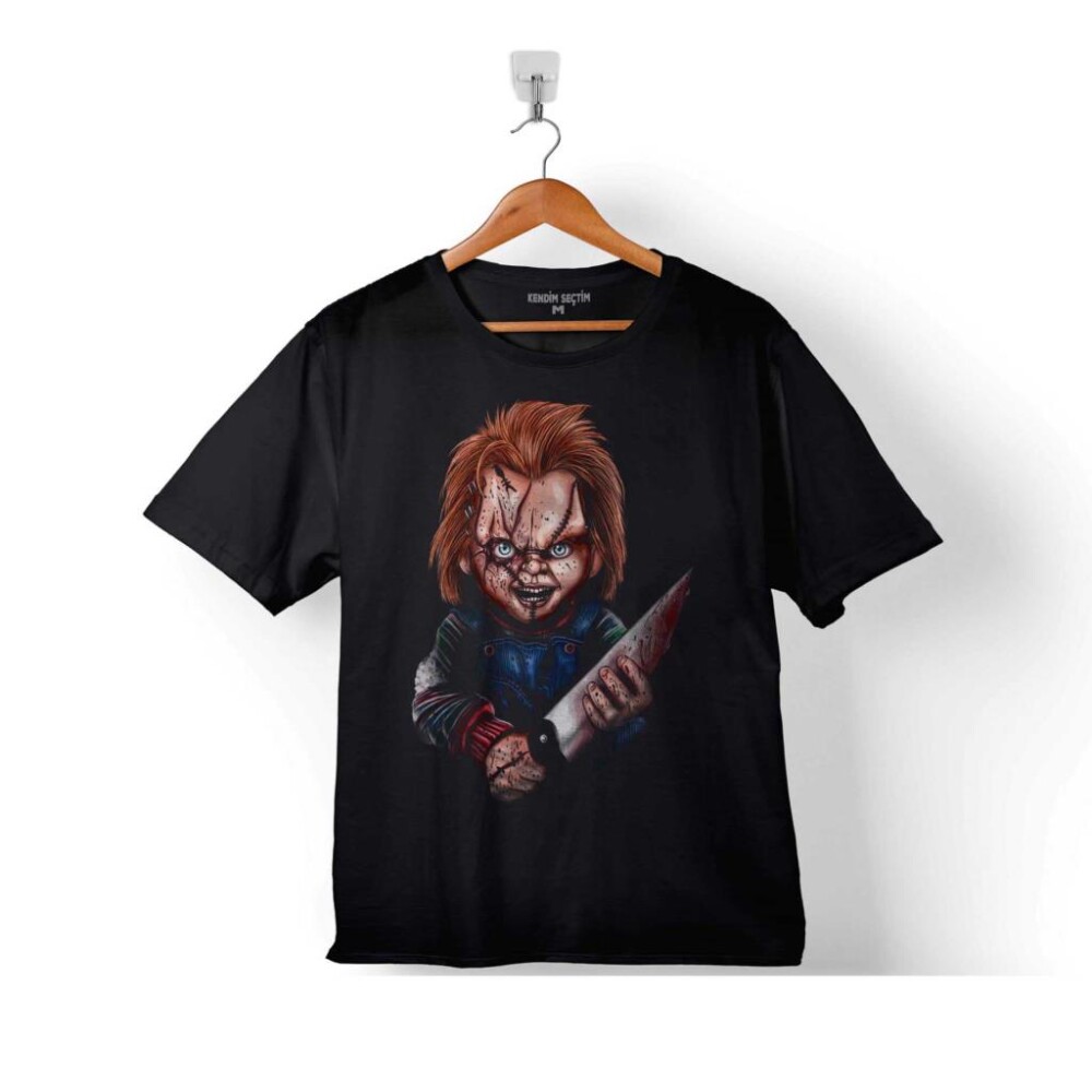 CHUCKY CHARLES LEE RAY OYUNCAK BEBEK BIÇAK ÇOCUK TİŞÖRT - 1