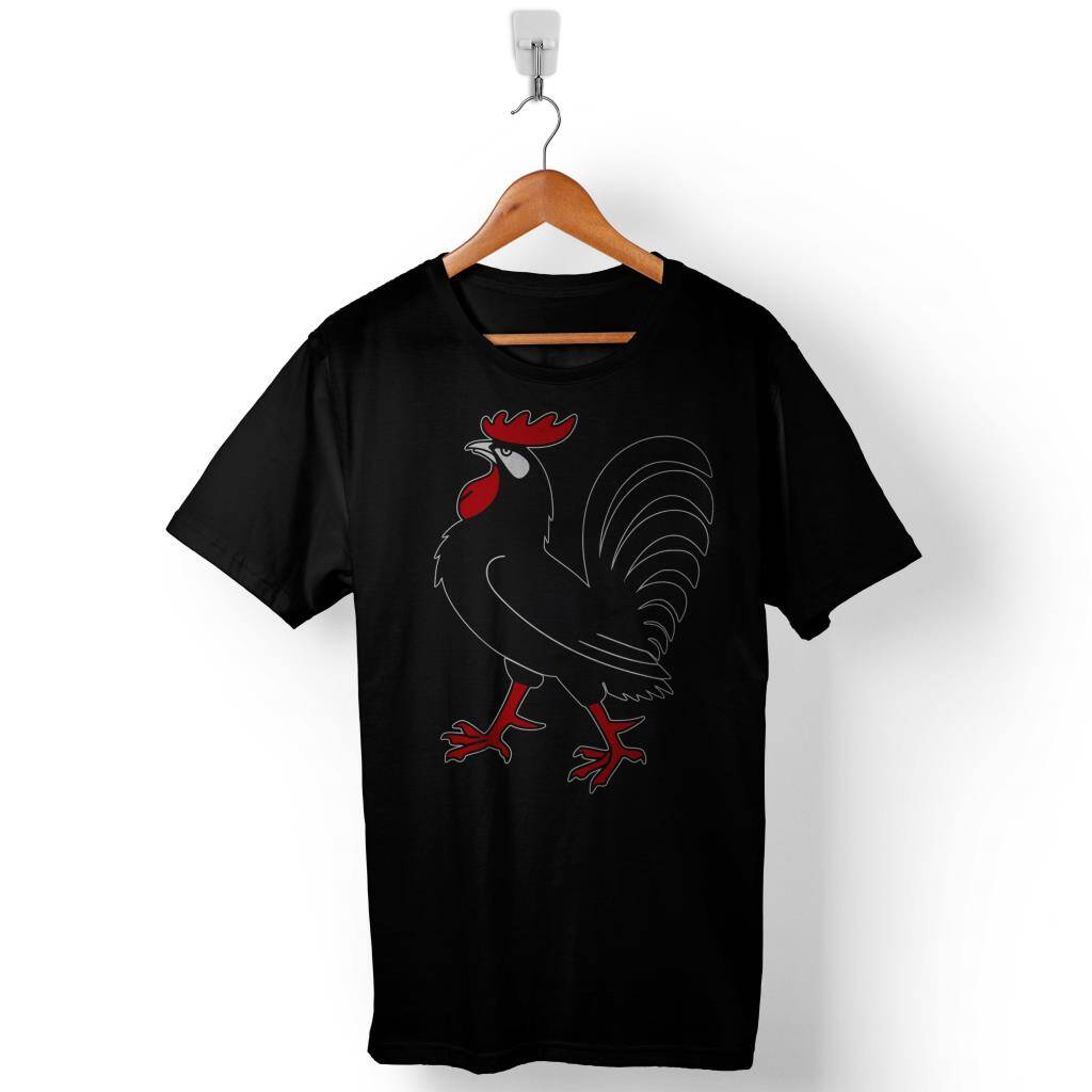 Çilli Horoz Tavuk Hayvanlar Baskılı Tişört Unisex T-Shirt - 1