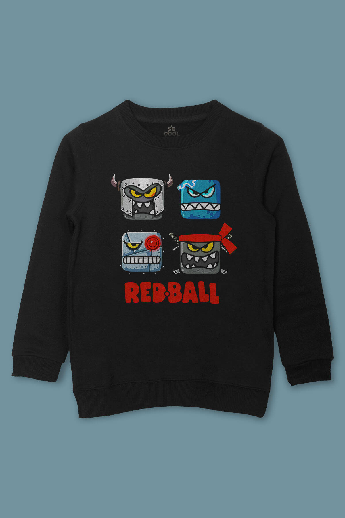 Çocuk Sweatshirt Red Ball Kırmızı Top Redball Baskılı Sweat - 1
