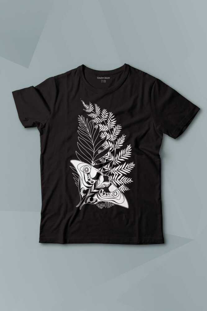 Çocuk T-shirt Firefly Last Of Us Kelebek Siyah Baskılı Tişört - 1