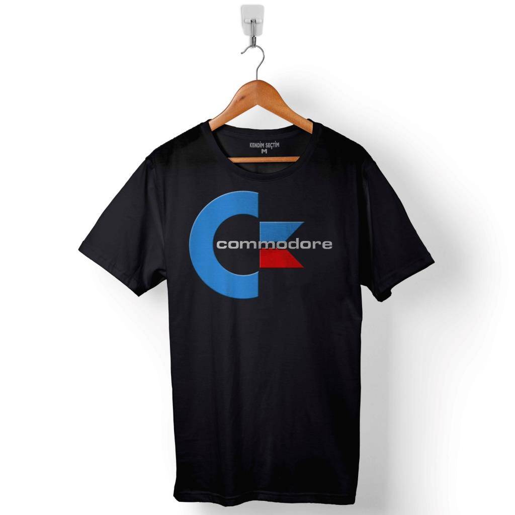 Commodore 61 C64 Logo Antika Bilgisayar Baskılı Tişört Unisex T-Shirt - 1