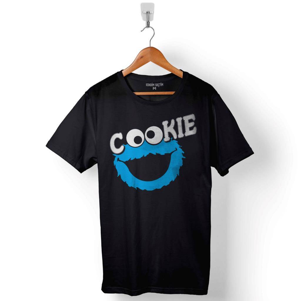 CooKie Kurabiye Canavarı Susam Sokağı Baskılı Tişört Unisex T-Shirt - 1