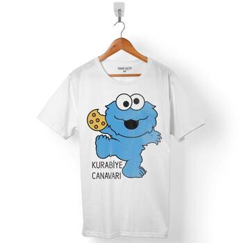 COOKIE KURABİYE CANAVARI SUSAM SOKAĞI ERKEK TİŞÖRT - 1