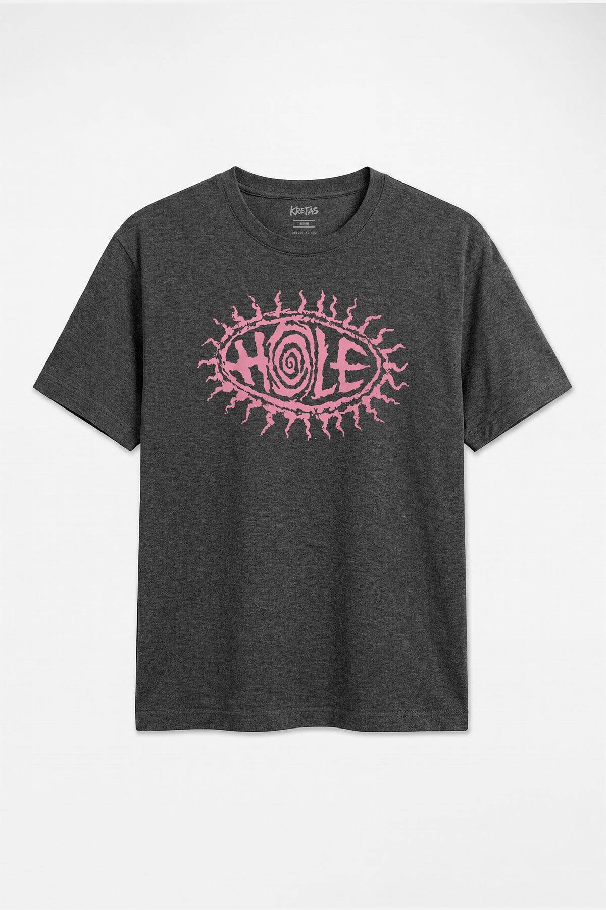 Courtney Love Hole 90lar Grunge Alternatif Rock Unisex Regular Fit Antrasit Melanj Tişört