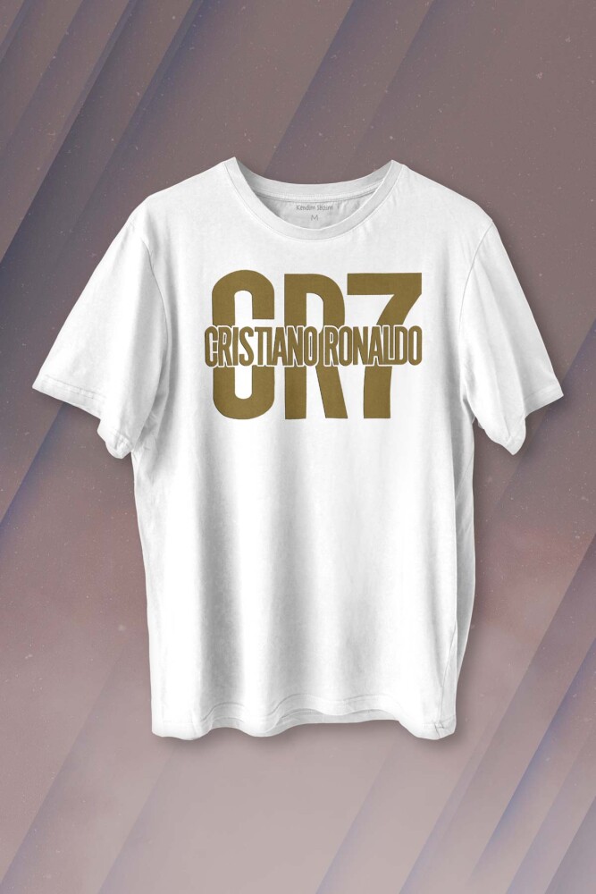 Cr7 Cristiano Ronaldo Best Footballer Baskılı Tişört Unisex T-shirt - 1