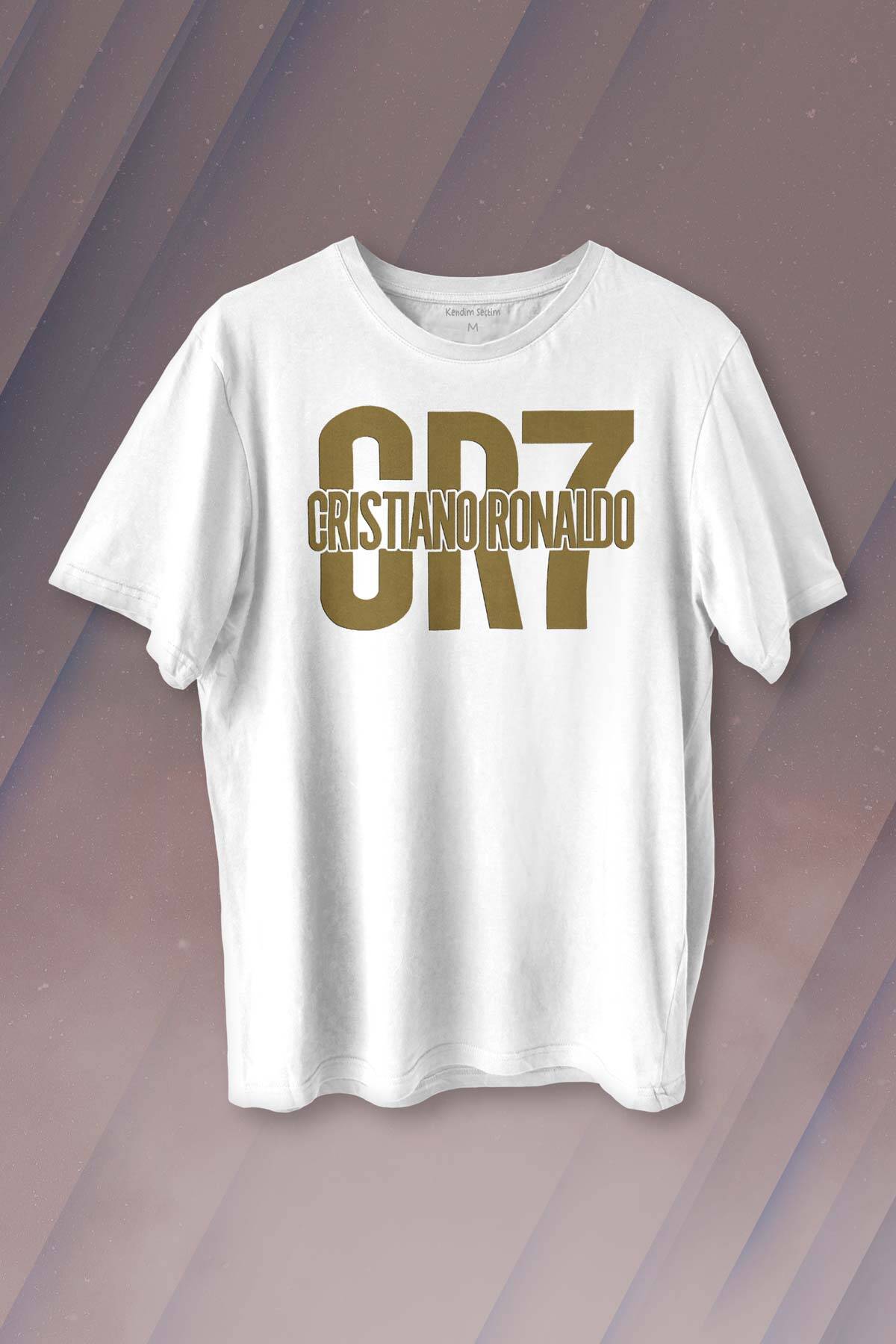 Cr7 Cristiano Ronaldo Best Footballer Baskılı Tişört Unisex T-shirt - 1