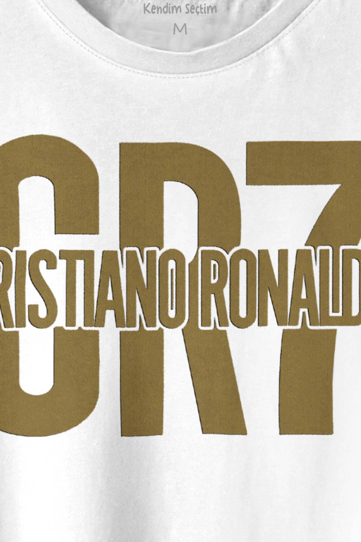 Cr7 Cristiano Ronaldo Best Footballer Baskılı Tişört Unisex T-shirt - 2