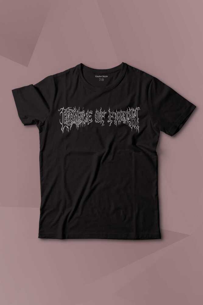 Cradle Of Filth Black Metal Gotik Gothic Goth Music Baskılı Çocuk Tişört Kısa Kollu - 1